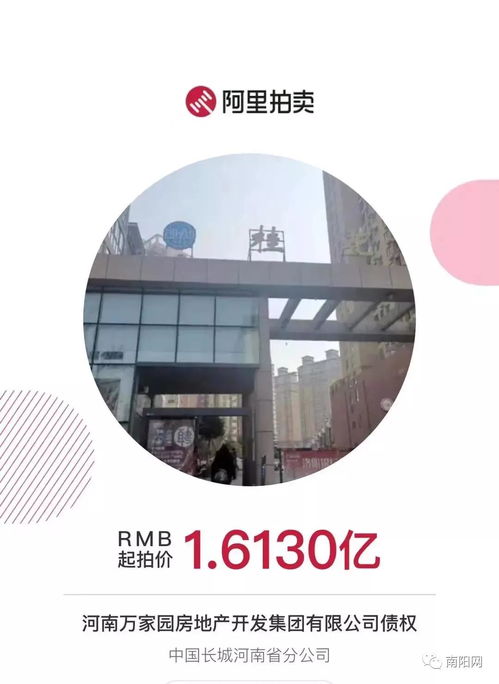 南陽知名房企項(xiàng)目突遭法拍 在建工程1.6億起拍，折射行業(yè)困境